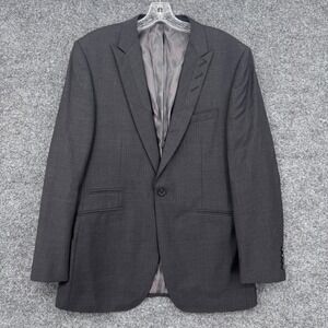 Joseph Bach Sartoriale Blazer Mens 42R Charcoal Grey Wool Cashmere Formal